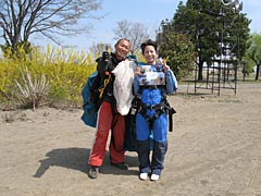 ファーストジャンプを終えて(スカイスポーツ体験)