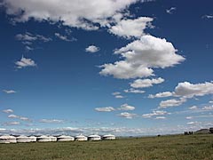 夏の空　Mongolian blue