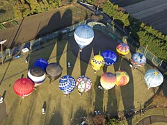 ひばりが丘公園（芳賀町）より離陸　photo by miyata