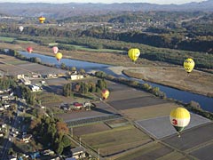 那珂川上空　Photo by miyata